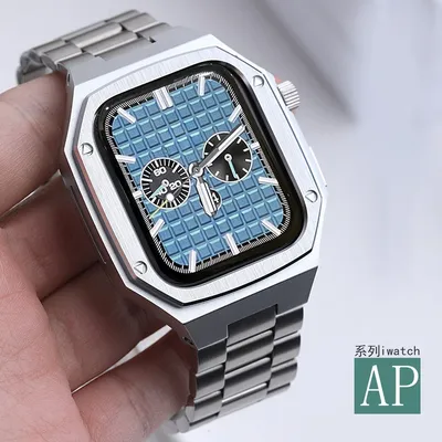 2024 New Stainless Steel Strap+Case for Apple Watch Apple Watch Series 10 42mm 46 Cover IWatch Series 10 Luxury Modification Kit