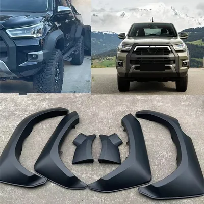Wheel Arch Fender Flares Mudguards For Toyota Hilux Rocco 2021 2022 2023 Pickup Trucks 4X4 Car Styling