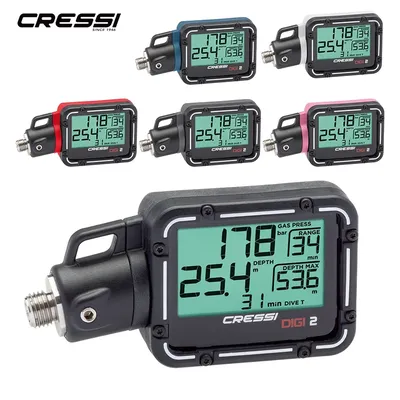 Cressi DIGI 2 Digital Console Diving Depth Gauge Pressure Gauge Dive instrument New Arrival
