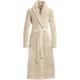 Bademantel VOSSEN "Coco, ideal für Sauna & Spa, Hotelbademantel, Morgenmantel" Gr. XL, braun (tibet), L:115cm in Gr. XL, Baumwolle, Hausmäntel, softes Wellendesign