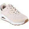 Sneaker SKECHERS "UNO GOLDEN AIR", Damen, Gr. 41, beige, Lederimitat, kontrastfarbene Details, sportlich, Schuhe Sneaker, Freizeitschuh, Halbschuh, Schnürschuh mit Metallic-Einsatz