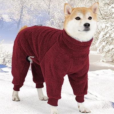 Hunde Mäntel Pullover Fleecejacke Winter Warm Komfortabel Outdoor Innen Freizeitkleidung Mittelmäßig