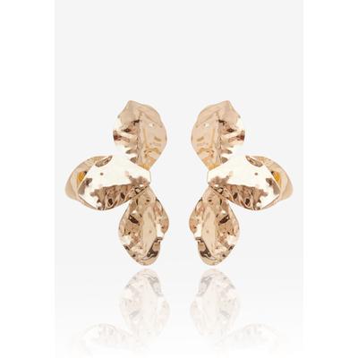 Plus Size Women's Rue Flower Earrings by RAD + RAE in Silver