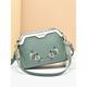 borsa a tracolla da donna con ricamo floreale – elegante borsa a tracolla con tracolla regolabile, perfetta per occasioni casual e formali