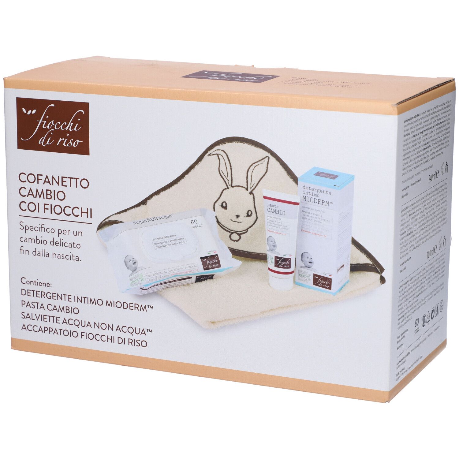 Fiocchi Di Riso Cofanetto Cambio Detergente Intimo + Pasta Salviette D