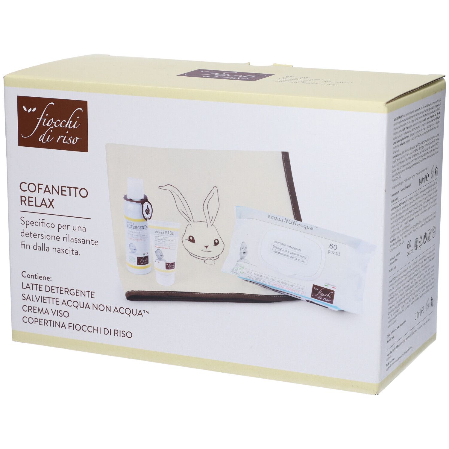 Fiocchi Di Riso Cofanetto Relax Latte Detergente + Crema Viso Protetti