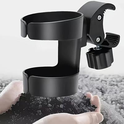 TEMU 1pc Universal 360° Rotatable Cup Holder For Stroller, Bike, Walker & Wheelchair - Pp Material, Suitable For Kids Aged 3-6 Years, & Beverage Holder Image