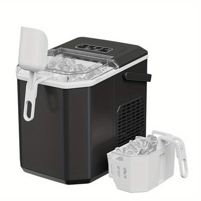 TEMU Portable Countertop Ice For - Can Produce 9 Bullet Ice In And 26 Of Ice In 24 , Suitable For , Camping, Rv And , Supplies