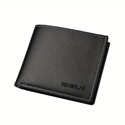 TEMU 1pc Custom Men' Personalized With A Name, Casual Bifold Short Wallet For Men.