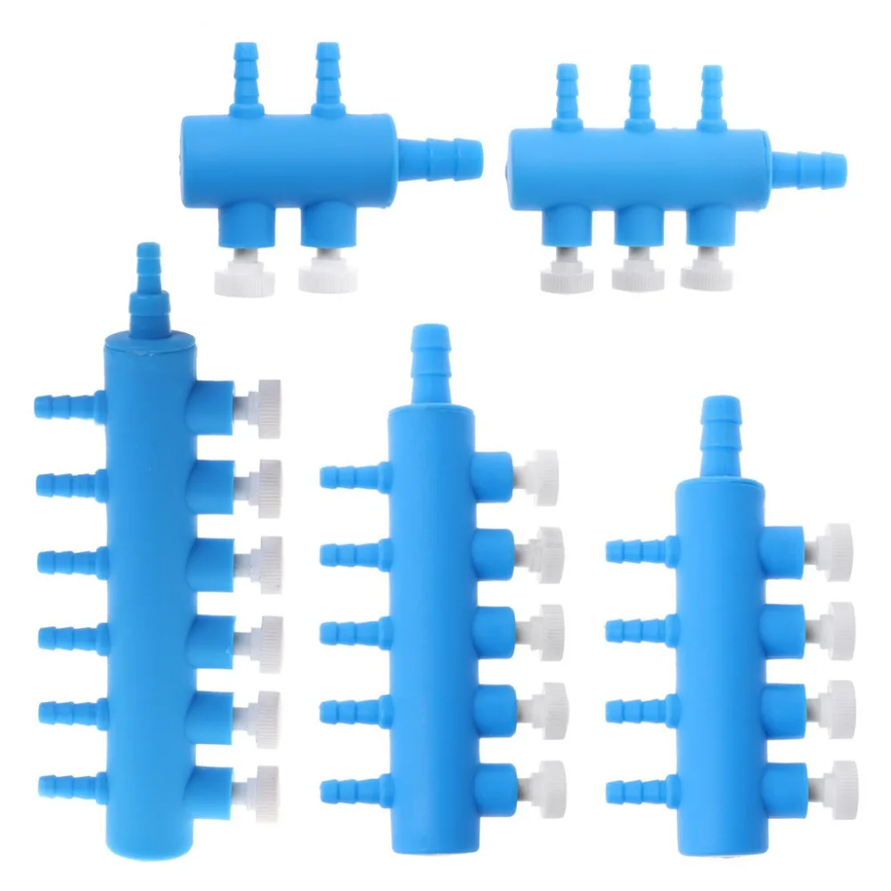 Aquarium Luftpumpe Schlauch Splitter Luftverteiler Einstellbare Tracheal Shunt Einlochmontage Sauerstoff Booster Pumpe Adapter Zubehör Image