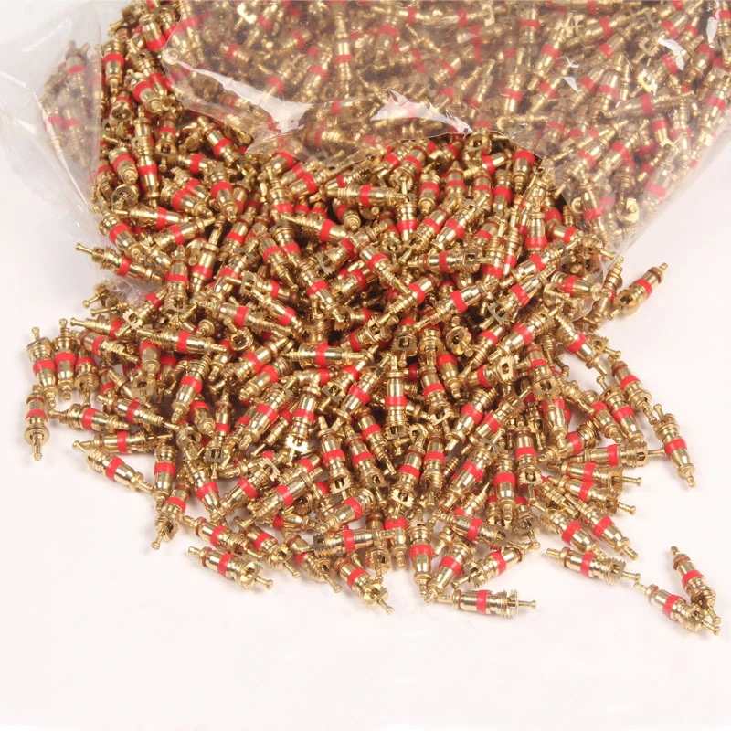 10/20/30/40PCS Auto Reifen Ventilkerne Hohe Luftdichtheit Amerikanische Ventil Nadel Luft Nadel Vakuum reifen Reinem Kupfer Ventilkerne Image