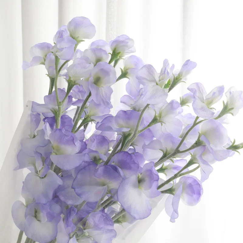 62cm japanische süße Erbse Blume künstliche Blume Wohnzimmer Couch tisch Hotel Hochzeit Dekoration Fotografie Requisiten Blumenstrauß Image