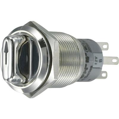 TRU COMPONENTS 701826 LAS1-AGQ-22XD/31/B Vandalismusgeschützter Drehschalter 250 V/AC 3 A Schaltposi