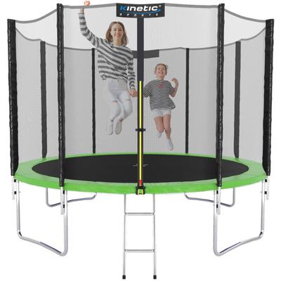 KINETIC SPORTS Trampolin Outdoor SALTO - Kindertrampolin Gartentrampolin Set mit Leiter, Netz, Image