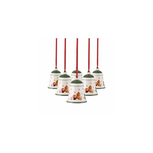 Villeroy & Boch My Christmas Tree Glocke Spielzeug ø 5,4 cm 6er Set - grün - DS