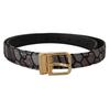 Patchwork-Leder-Gold-Jaquard-Gurtel
