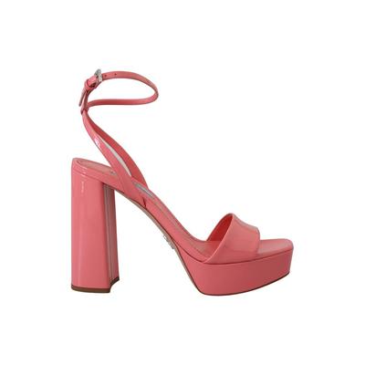 Sandalen aus Lackleder mit Blockabsatz - Image