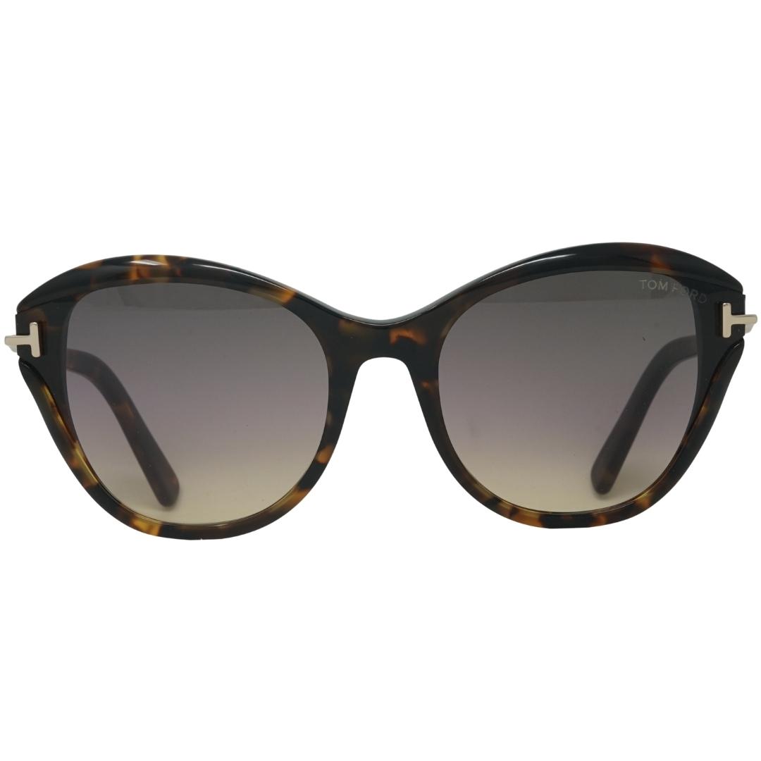 Tom Ford Leigh FT0850-F 55B Braune Sonnenbrille Image