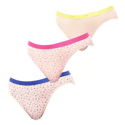 Pack-3 Höschen Slips Coton Strech D4C17 Damen bequemes und vielseitiges Design für den täglichen Gebrauch