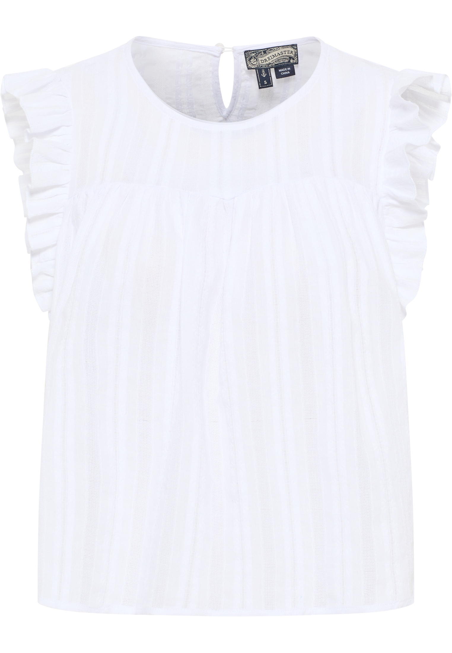 Dreimaster Bluse Damen Weiss Image