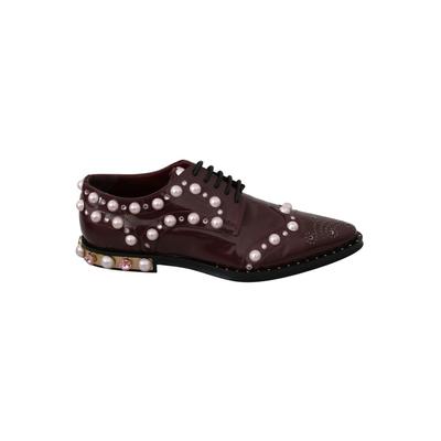 Crystal Pearls Leder formelle Schuhe