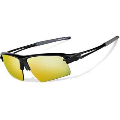 Zenni Round Sunglasses Black With Gold Mirror Plastic Frame