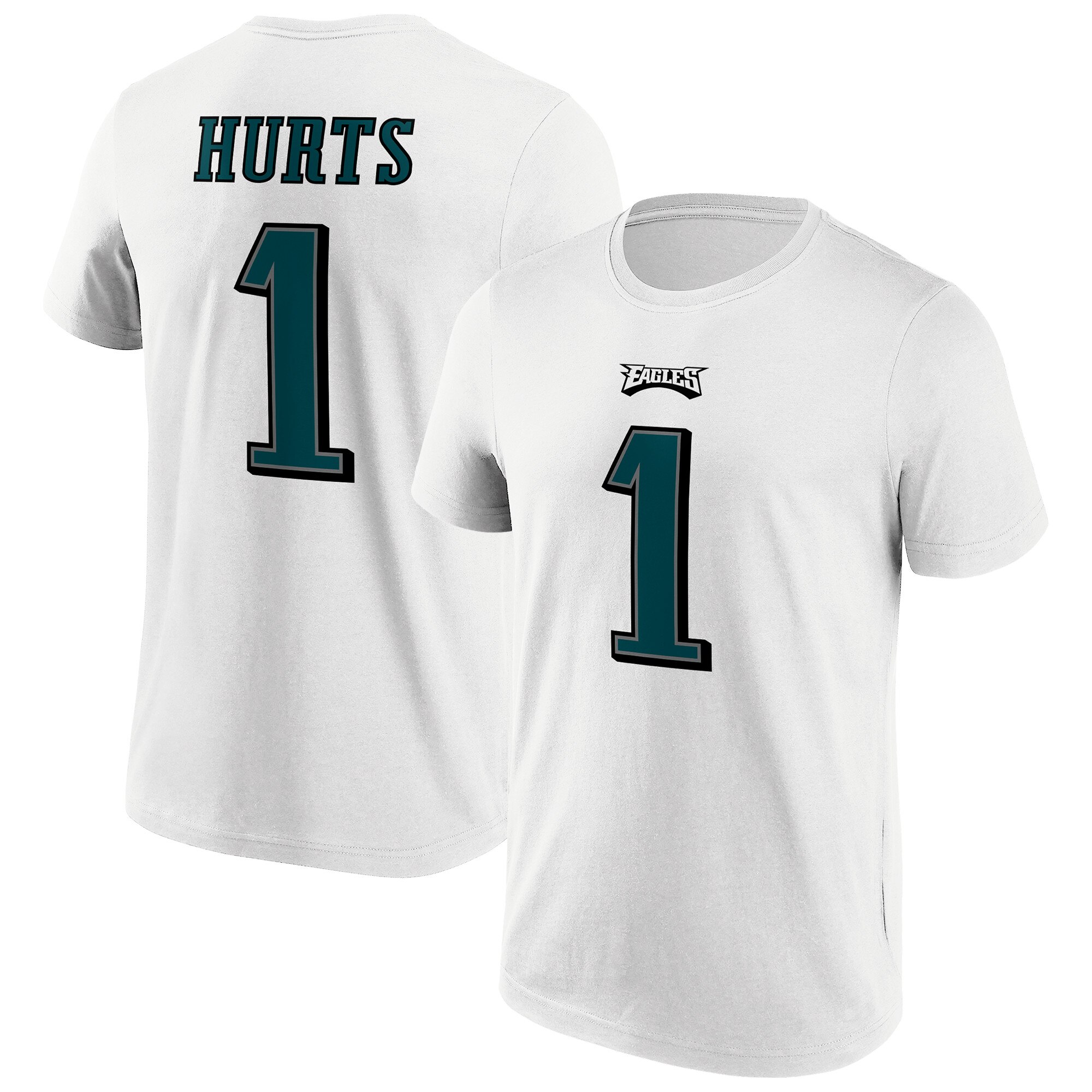 Philadelphia Eagles Road Name & Number T-Shirt - Jalen Hurts - Herren Image