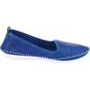 Slipper ANDREA CONTI, Damen, Gr. 39, blau (royalblau), Glattleder, Leder, modisch, Schuhe