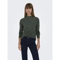 Strickpullover ONLY "ONLCAMILLA O-NECK L/S PULLOVER KNT", Damen, Gr. XL (42), grün (pine grove detail:melange), Strick, Obermaterial: 74% Polyacryl, 24% Polyester, 2% Elasthan, unifarben, meliert, modisch, regular fit, Rundhals, Langarm...