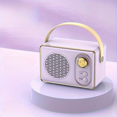 TEMU Purple Small Small Portable Usb Tf Wireless Fm