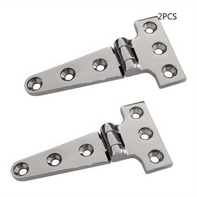 TEMU 2pcs Heavy Duty T Hinge 316 Stainless Steel Marine Grade Casting Hinge Door Hatch Hinge Boat