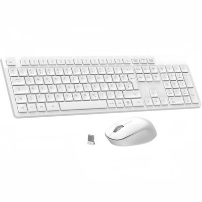 TEMU Leadsail Tastatur Set Kabellose, Tastatur Und , Deutsches Layout Funktastatur Mit , Flüsterleiser Tastenanschlag, 2.4 Ghz Mit 2-in-1 Usb Empfänger Für Pc/ Laptop