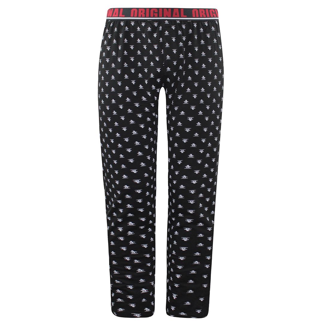 Original Penguin Lounge Jersey Herren Black Pyjama Bottoms