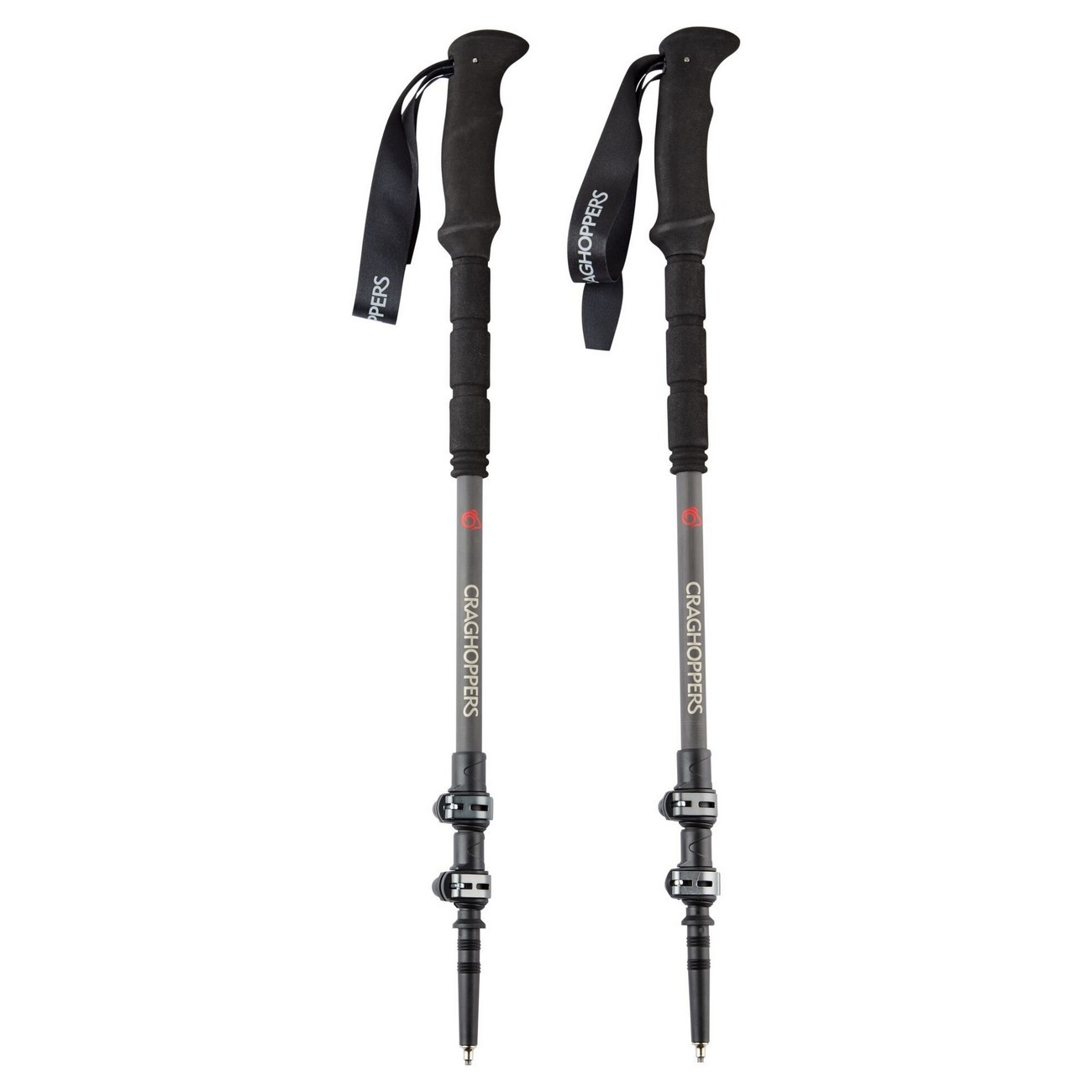 Craghoppers - Wanderstöcke "Treklite" 2er-Pack (Anthrazitgrau/Schwarz) Image