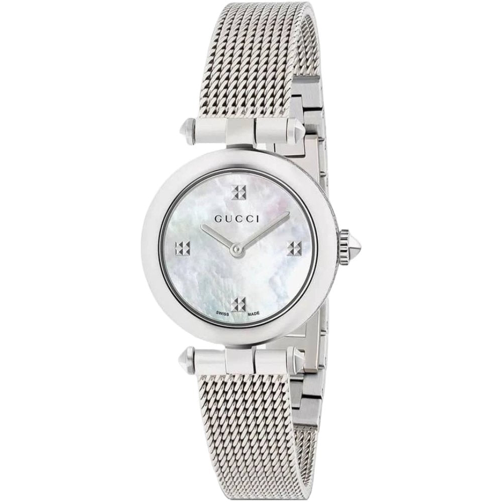 Gucci YA141504 Diamantissima Perlmutt Damenuhr Image