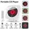 Portable CD Player Bluetooth Speaker LED Screen Wall Mounted Music Player FM Radio 3.5mm Stereo CD