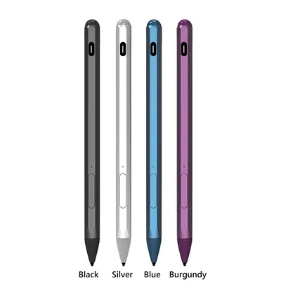 Capacitive Stylus Pen 4096 Pressure Sensitive Active Pen Type-C Rechargeable with 3 Pen Tips for HP