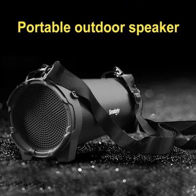 USB Rechargeable Portable Wireless Boombox 5H Playtime BT Boombox Speaker with 3.5mm AUX Input Jack