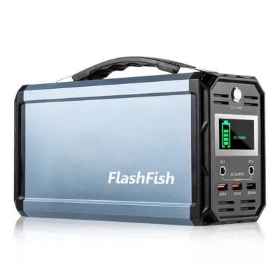 Flashfish G300 Portable Power Station 60000mAh/222Wh Solar Generator 300W CPAP Battery Power Station