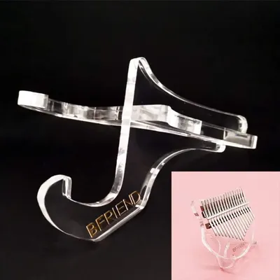 Portable Thumb Piano Stand Holder Transparent Detachable Bracket for 10-key And Kalimba 17-key Thumb