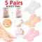 1-5 Pair Silicone Moisturizing Foot Socks for Dry Cracked Feet Foot Care Socks Spa Pedicure Socks