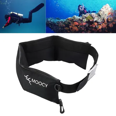 Scuba Diving Weight Belt Portable Snorkeling Diving Weight Belt Bag with 4 Pockets Tech Dive Webbing