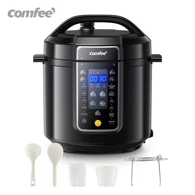 COMFEE’ 6 Quart 9-in-1 Electric Pressure Cooker 13 Presets Instant Multi Cooker Olla de Presion Slow