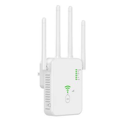 1200M WiFi Repeater Universal Wireless Coverage Extender Compatible AP Mode WiFi Repeater Wall Plug Plug and Play Type