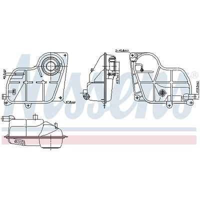 Nissens Ausgleichsbehälter, Kühlmittel [Hersteller-Nr. 996299] für Audi Image