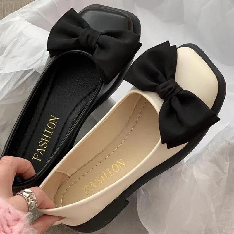 Frauen Bogen Mary Janes Schuhe Casual High Heels Schuhe Neue Karree Sandalen Mode Lolita Schuhe Müßiggänger Walking Zapatos Mujer