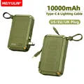 10000mAh 22.5W Power Bank con US EU UK Plug cavo USB C portatile ricarica rapida batteria di ricambio esterna per iPhone Samsung Xiaomi