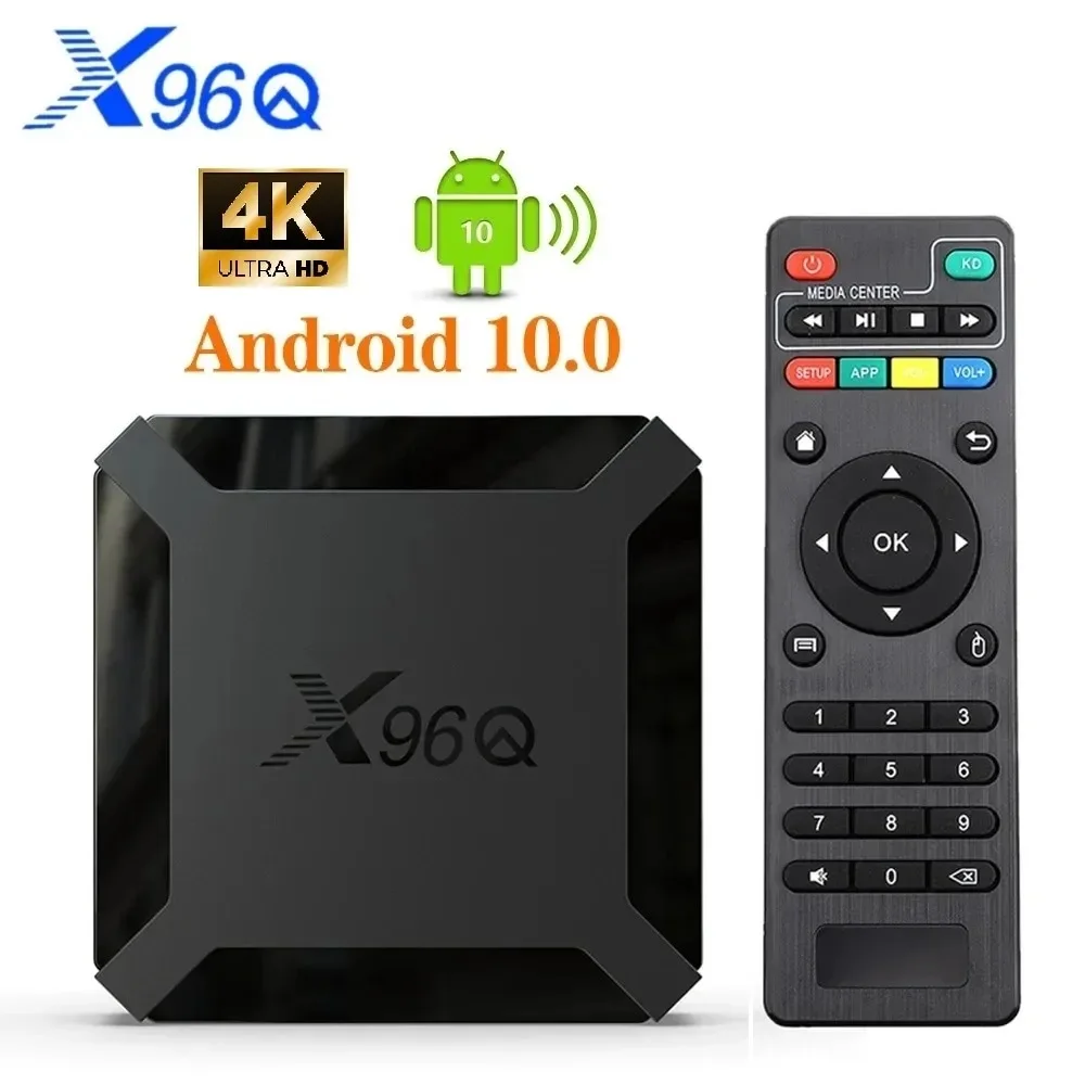 X96Q TV Box Android 10.0 4K Allwinner H313 Quad Core 2.4G Wifi Google Player Youtube Lettore multimediale X96 2GB 16GB Smart Set Top Box