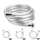 Tubo flessibile per soffione doccia portatile in PVC Tubo flessibile universale anti avvolgimento a prova di esplosione Tubo per rubinetto del bagno Tubo di prolunga in PVC