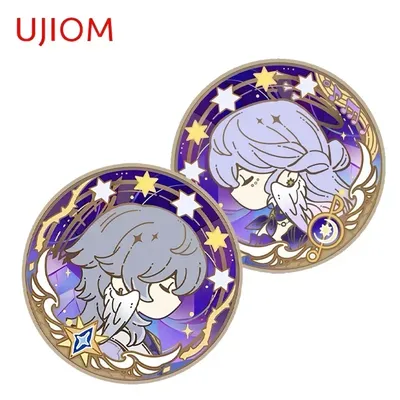 UJIOM 13 cm × 13 cm Honkai Star Rail Sonntag und Robin zarte Wandaufkleber entzückende künstlerische Image